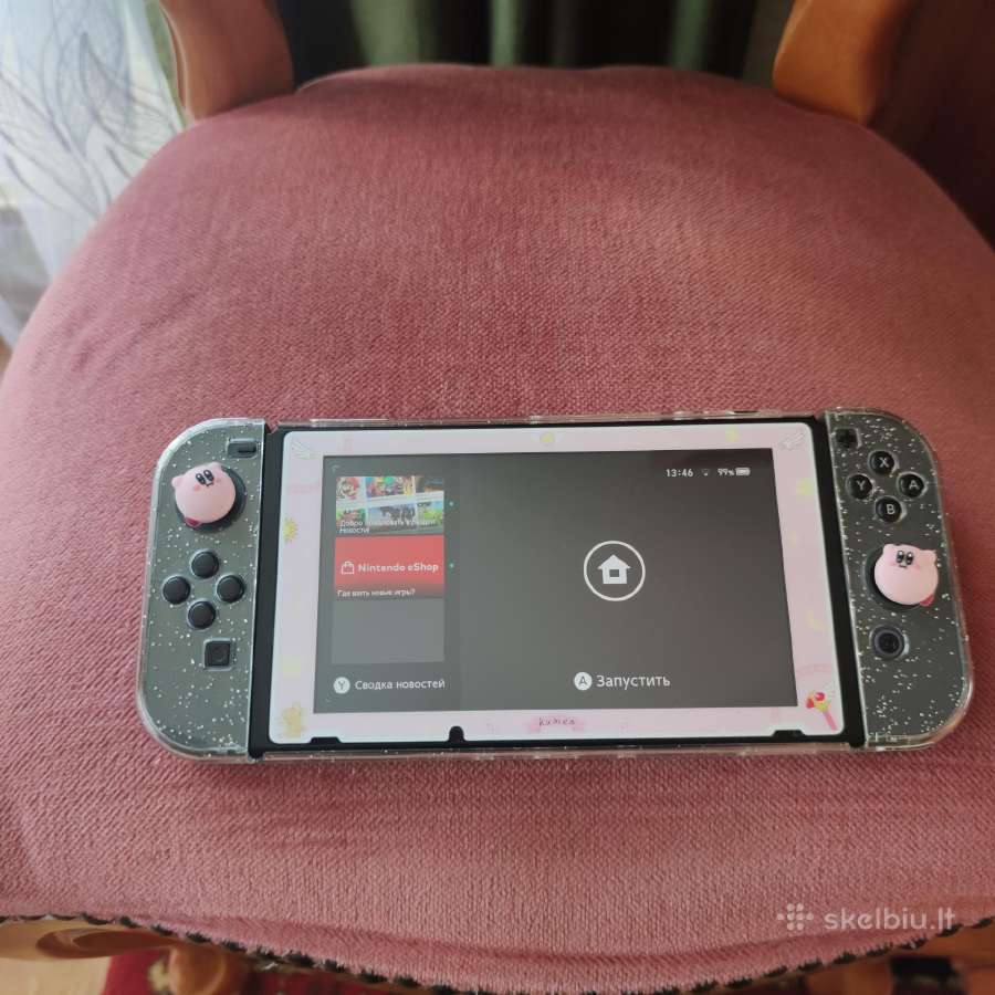 Nintendo Switch V2 32gb + žaidimas + dėklas - nuotraukos Nr. 3