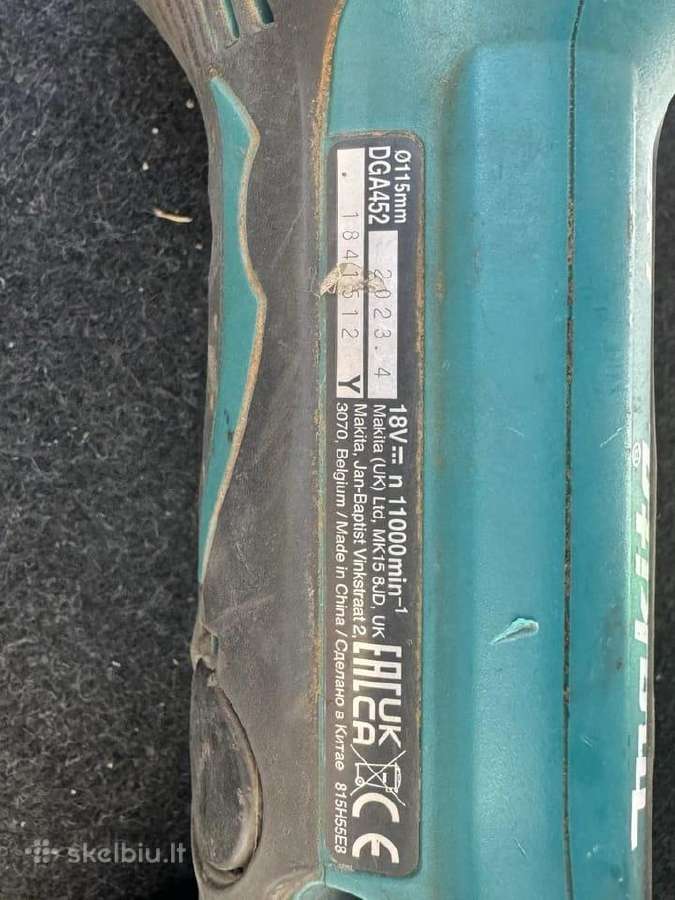 Makita Dga452, 115mm - nuotraukos Nr. 2