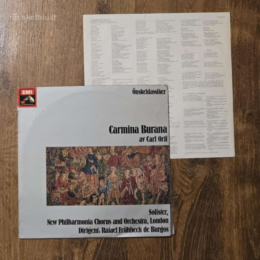 Carl Orff Carmina Burana Lp - nuotraukos Nr. 3