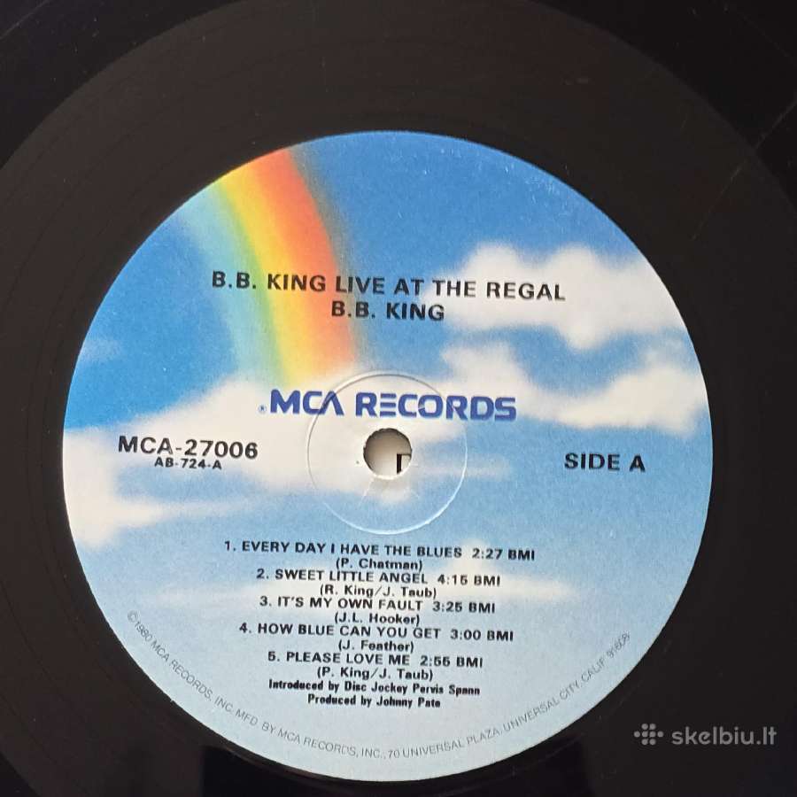 B.b. King Live at the Regal Lp Usa - nuotraukos Nr. 3