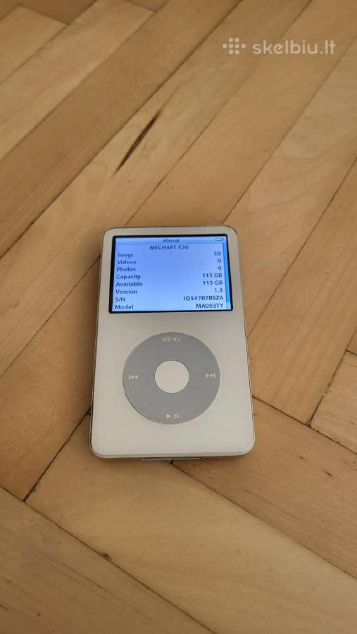 Apple iPod 5th A1136 128gb/3000mah grotuvas - nuotraukos Nr. 6