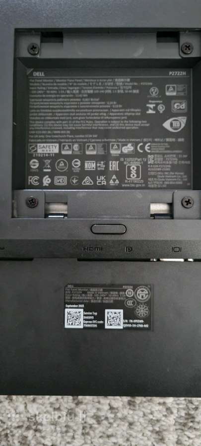 Dell P2722h Monitorius - nuotraukos Nr. 4