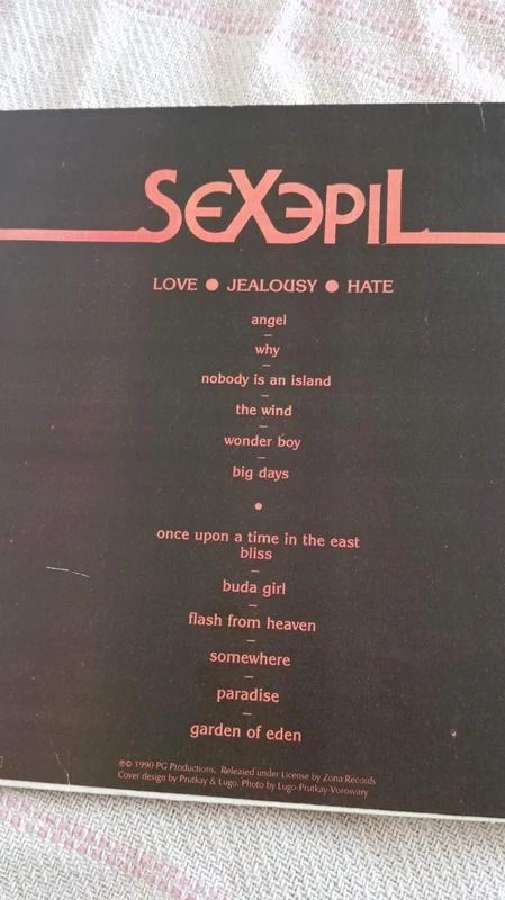 Sexepil – Love Jealousy Hate (1991 m. Originalas) - nuotraukos Nr. 2