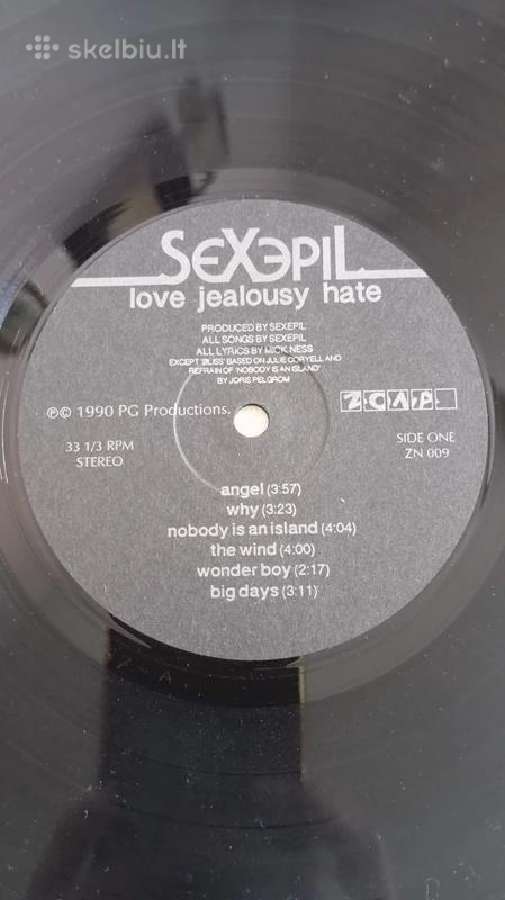 Sexepil – Love Jealousy Hate (1991 m. Originalas) - nuotraukos Nr. 7