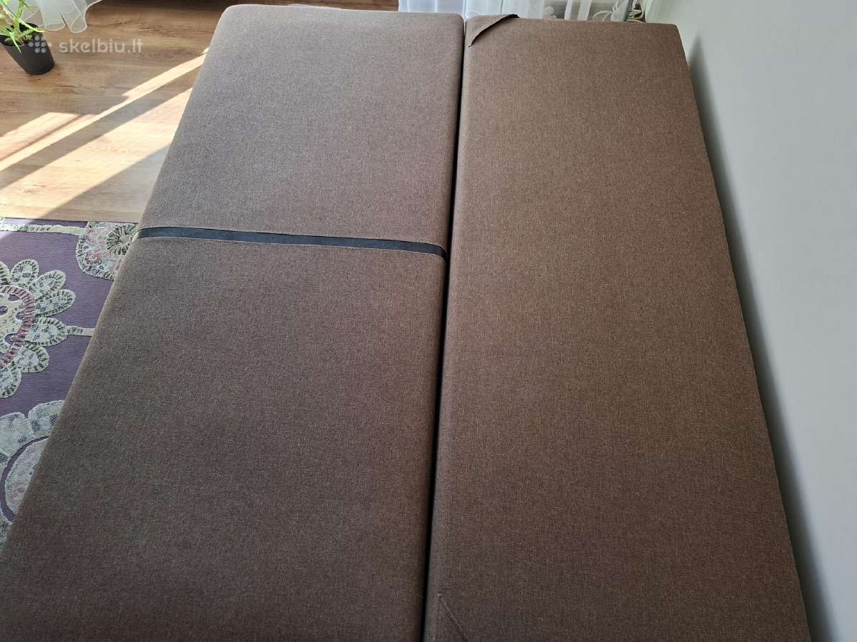 Puikios būklės sofa lova su patalynės dėže - nuotraukos Nr. 3