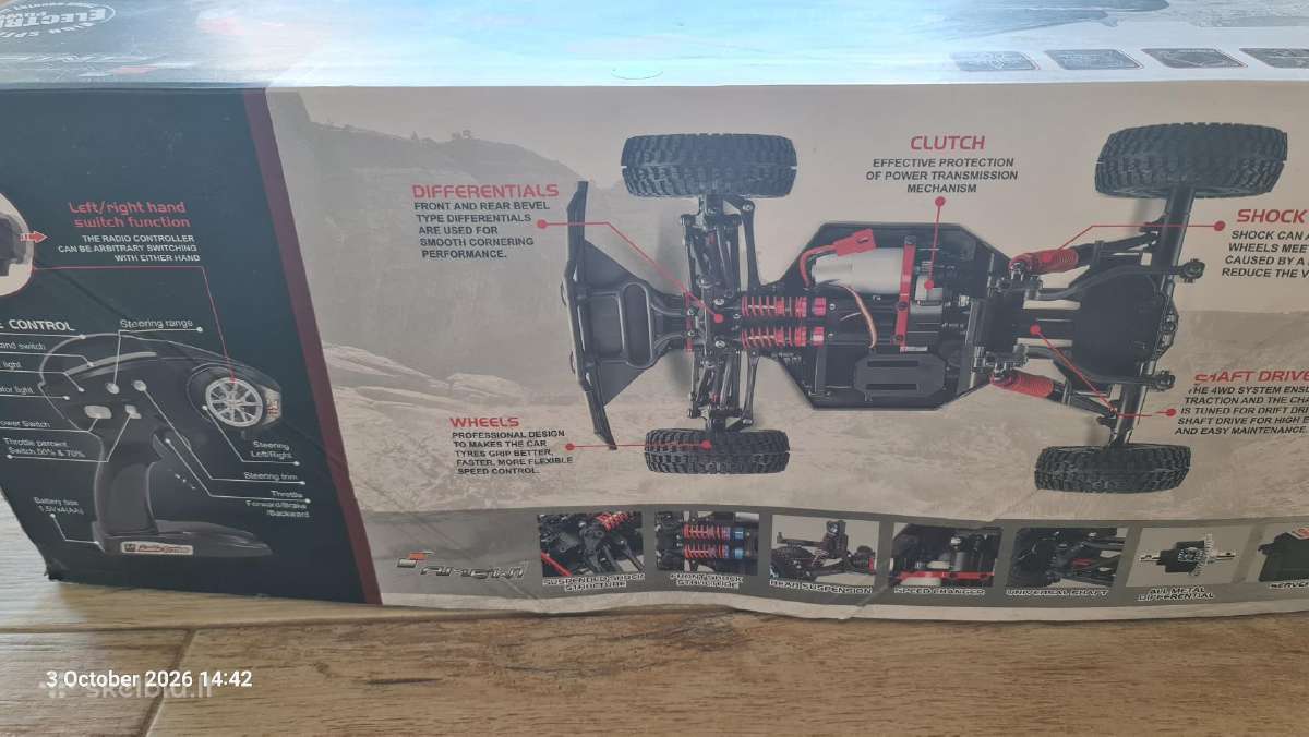 Automobilio modelis 1:12 4wd (Tinkantis vaikams) - nuotraukos Nr. 17