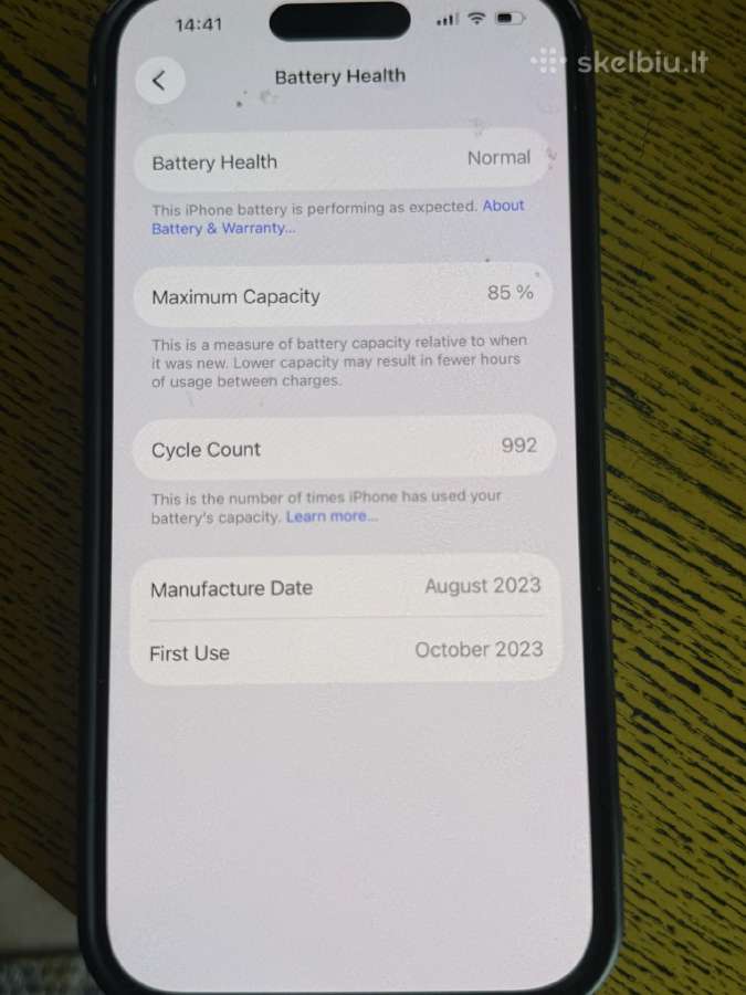 iPhone 15 pro 512 GB - nuotraukos Nr. 3