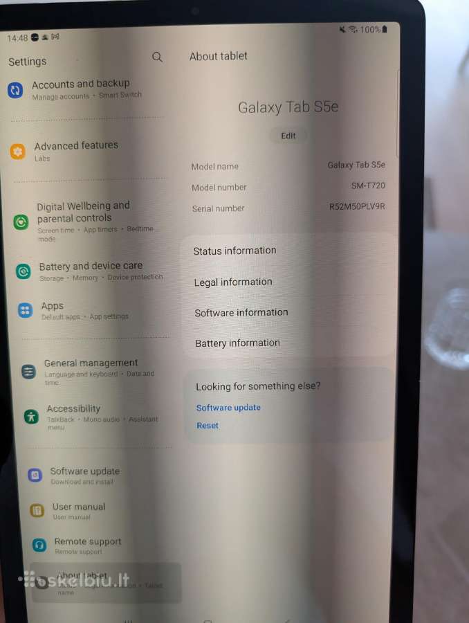 Samsung Galaxy Tab S5e 64gb WiFi - nuotraukos Nr. 3