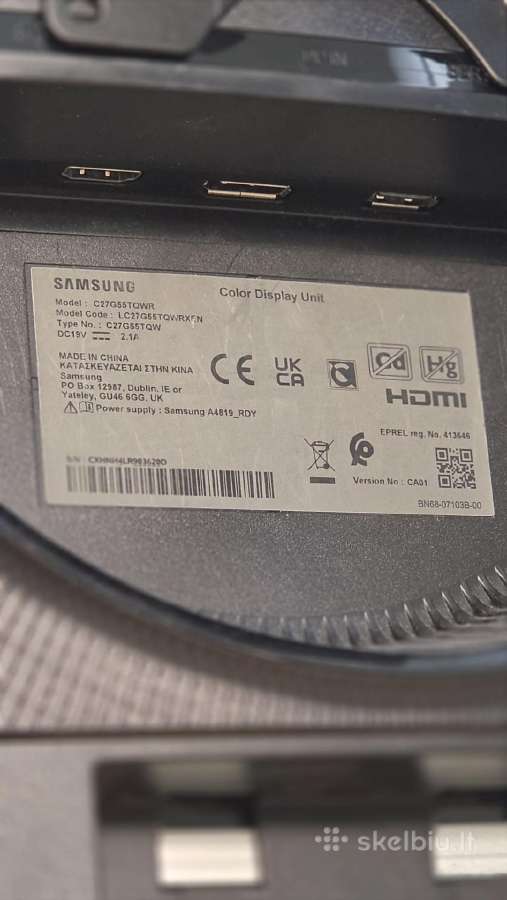 Žaidimų monitorius Samsung Odyssey G5 (27") 2k - nuotraukos Nr. 2
