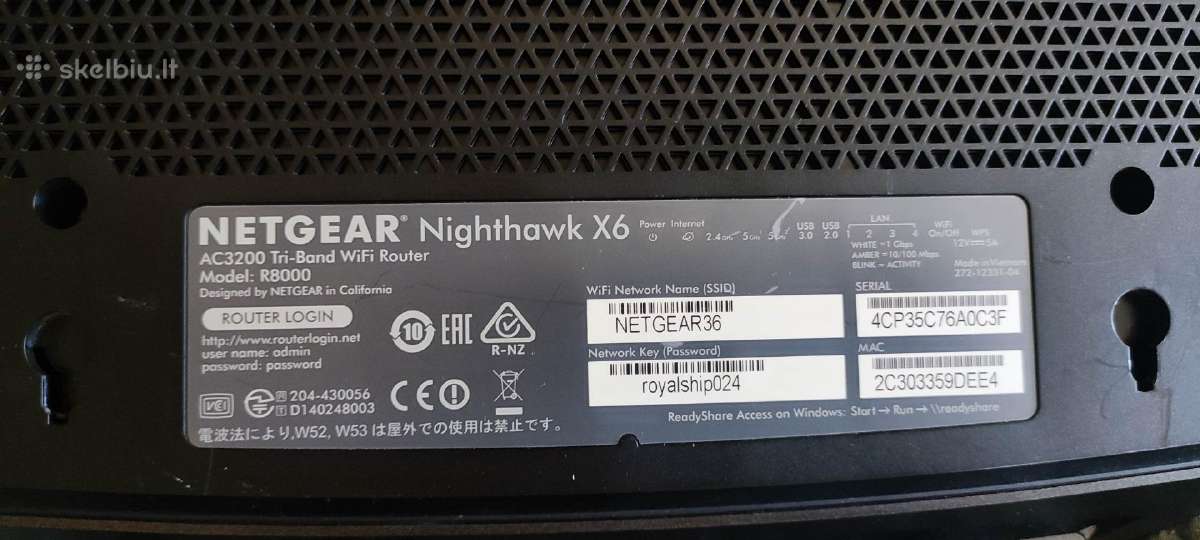 Netgear R8000 routeris - nuotraukos Nr. 4