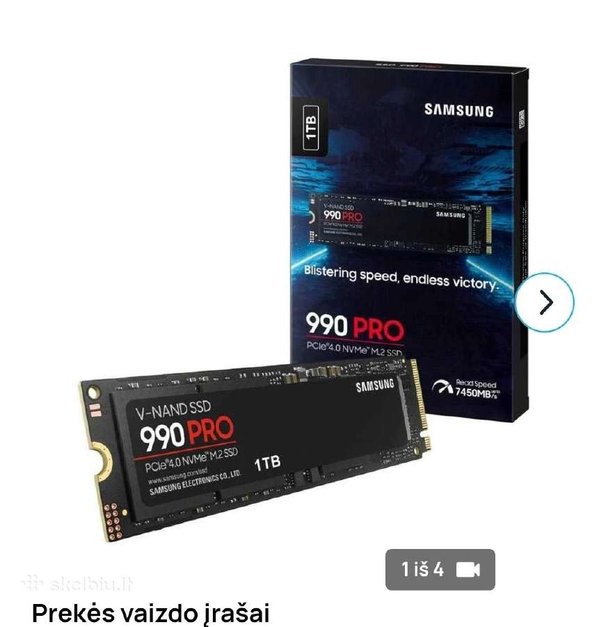 SSD Samsung 990 Pro naujas - nuotraukos Nr. 2