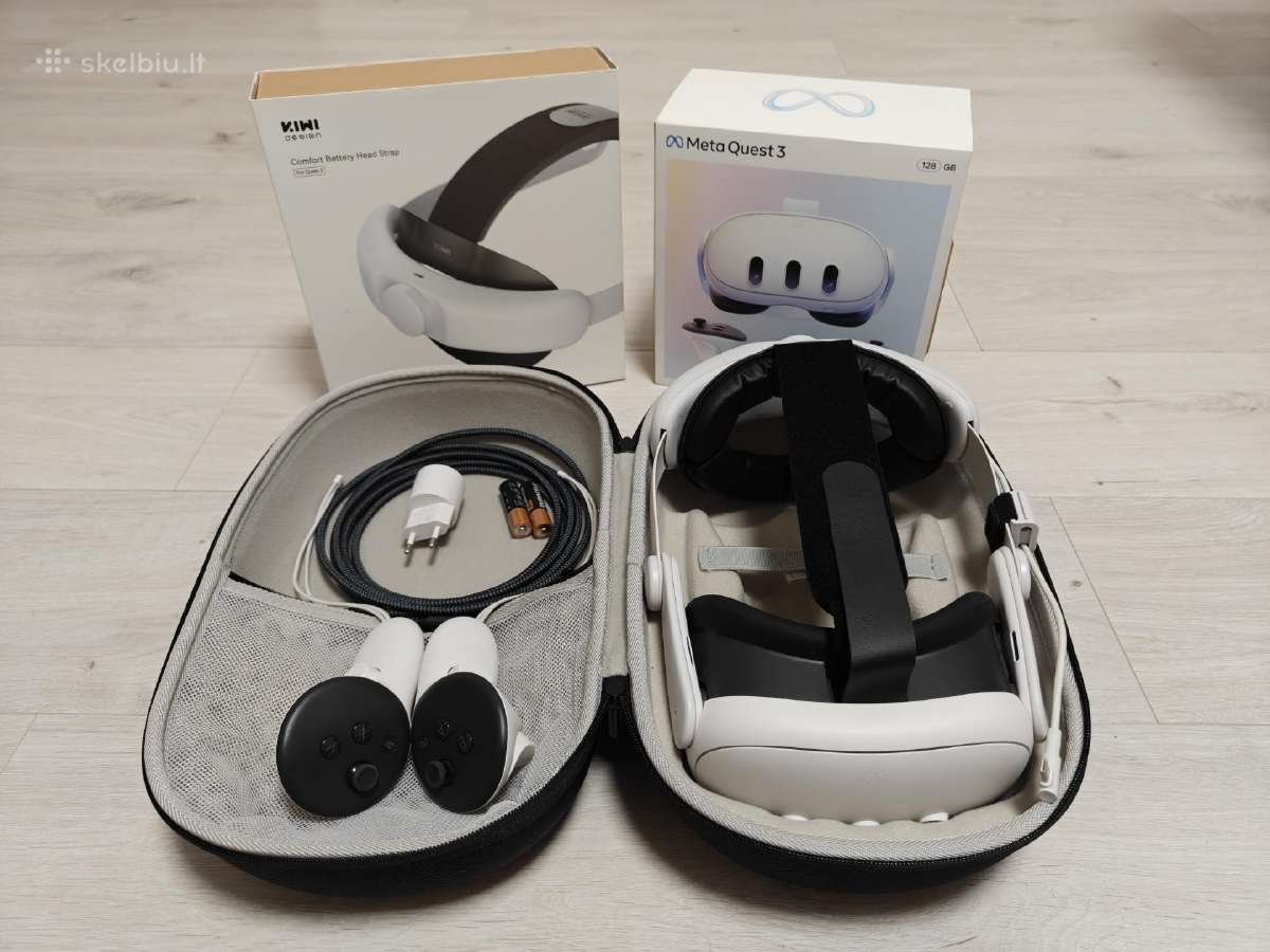 Oculus Meta Quest 3 + Battery headstrap - nuotraukos Nr. 2