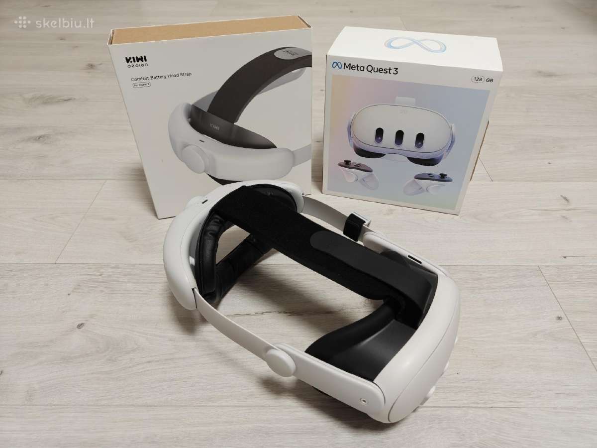 Oculus Meta Quest 3 + Battery headstrap - nuotraukos Nr. 5