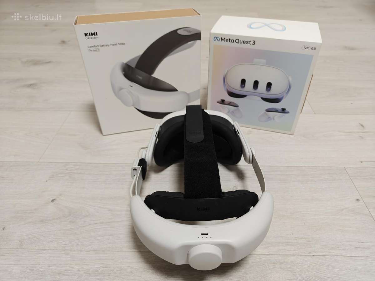 Oculus Meta Quest 3 + Battery headstrap - nuotraukos Nr. 6