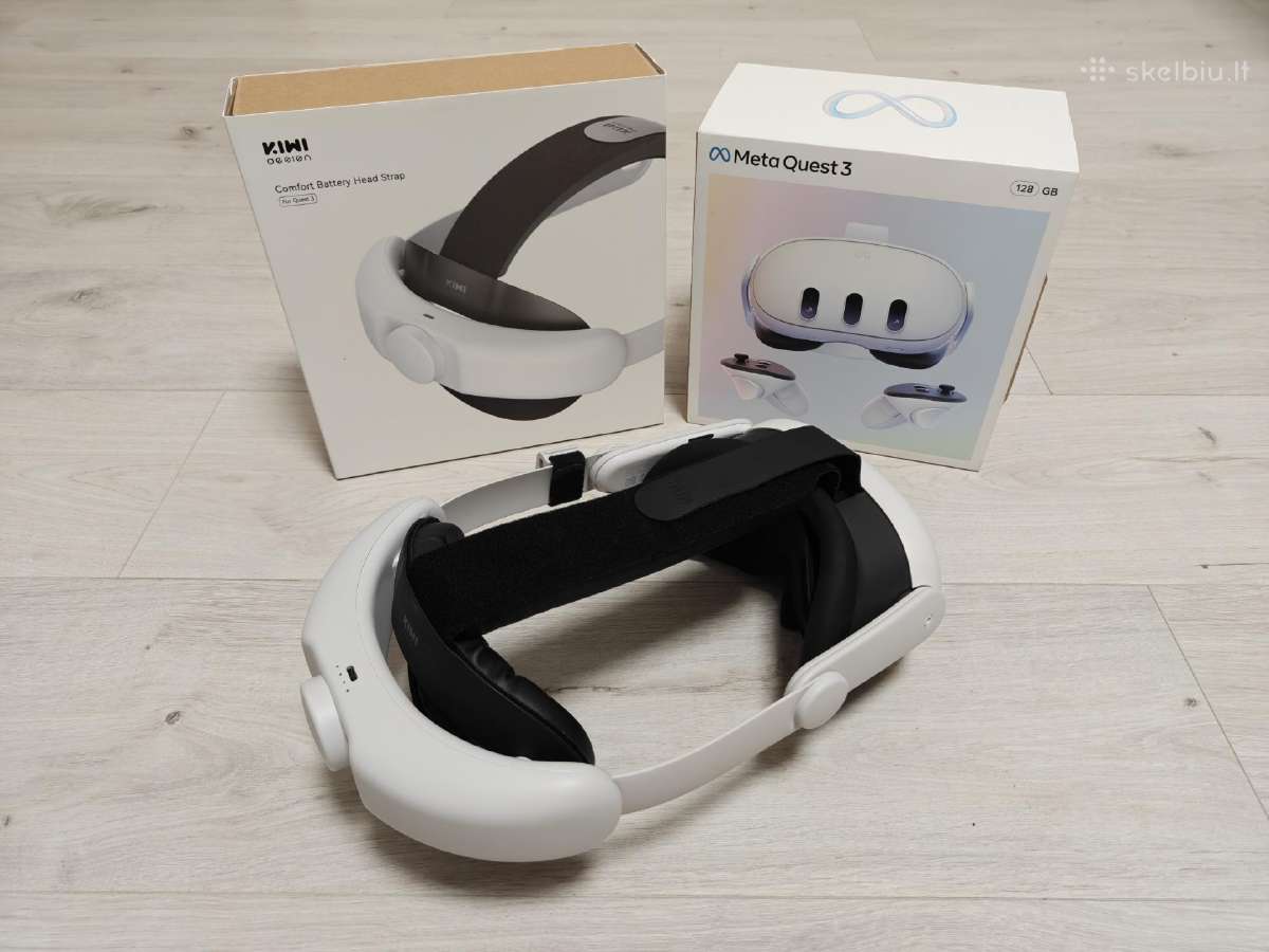 Oculus Meta Quest 3 + Battery headstrap - nuotraukos Nr. 7