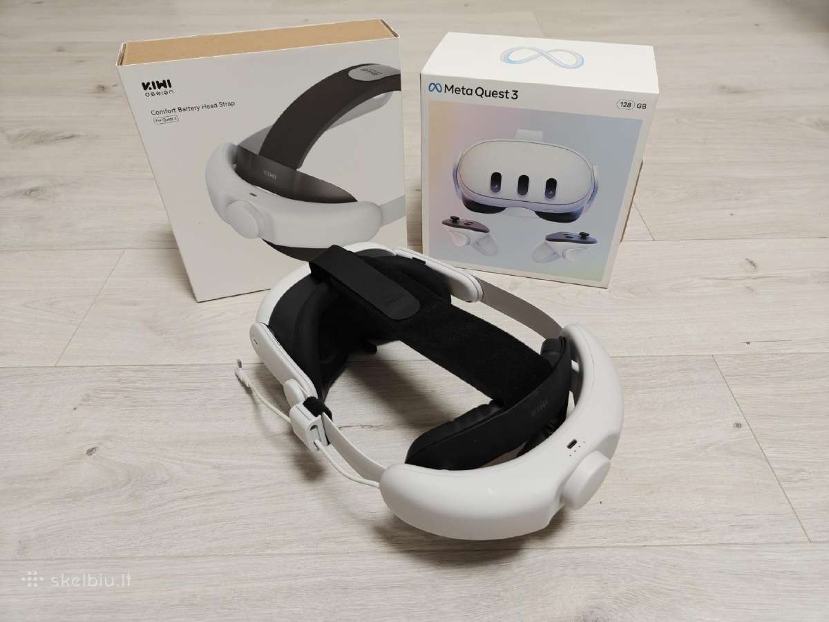 Oculus Meta Quest 3 + Battery headstrap - nuotraukos Nr. 8