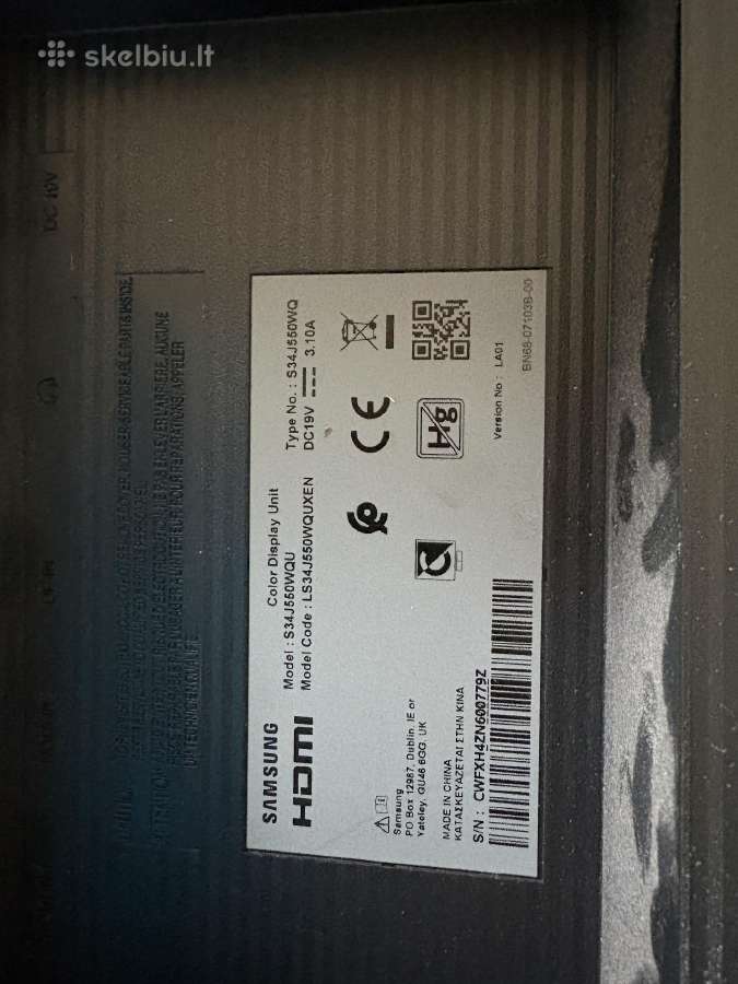 Samsung monitorius 34 coliu - nuotraukos Nr. 2