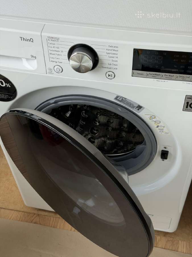 Skalbimo mašina LG F2wr709s2w, 9 kg - nuotraukos Nr. 6