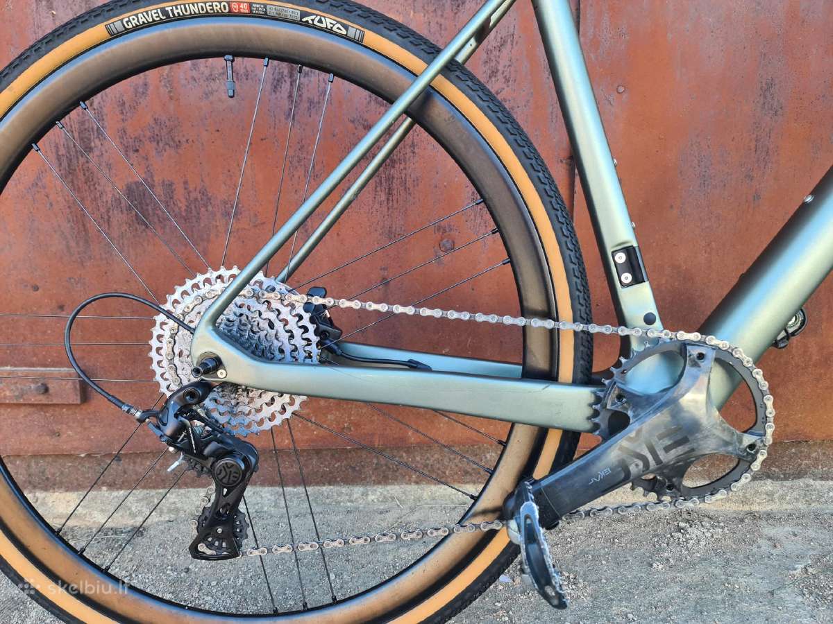 Campagnolo ekar1x13anglies pluošto rėmas ir ratai - nuotraukos Nr. 6