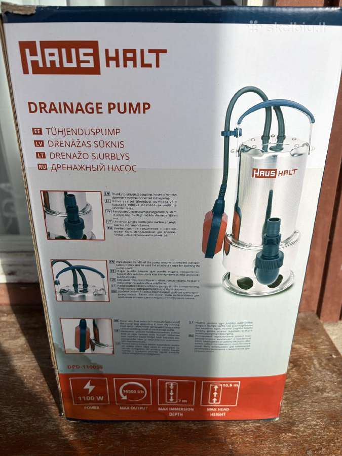 Drenažinis siurblys Haushalt Dpd-1100ss, 1100 W - nuotraukos Nr. 2