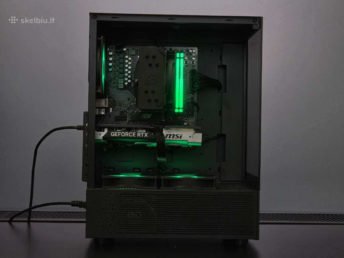 Ryzen 5 7600 su Rtx 5060 Ti, 1tb, 16gb kompiuteris - nuotraukos Nr. 3