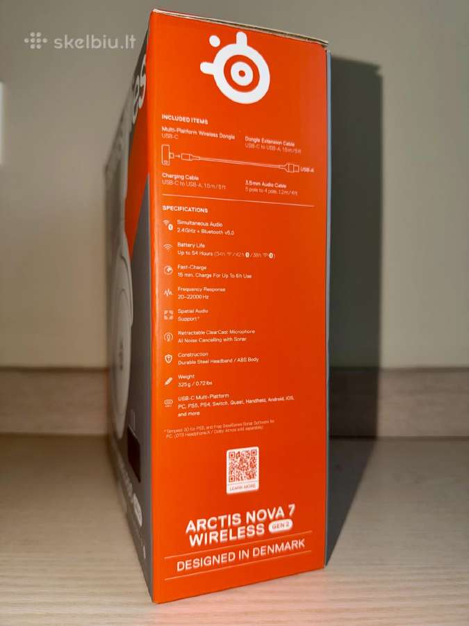 Naujos Steelseries Arctis Nova 7 Wireless Gen2 - nuotraukos Nr. 2