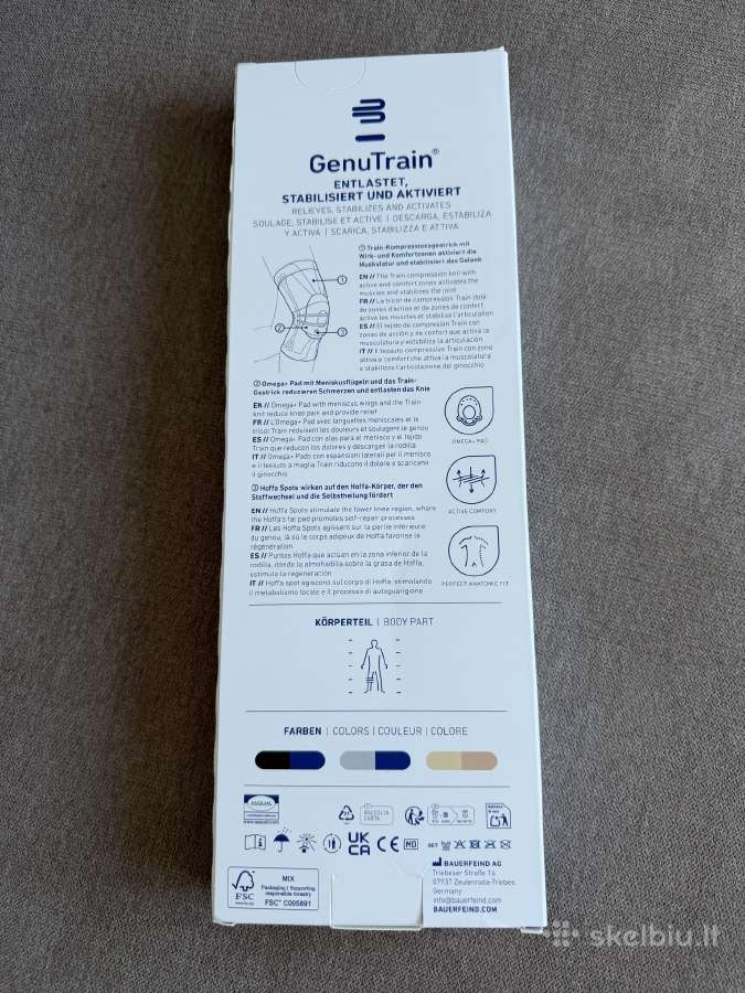 Kelio įtvaras Bauerfeind Genutrain - nuotraukos Nr. 5