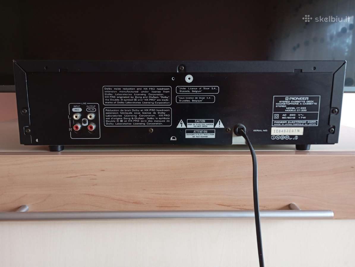 Pioneer ct-333 - nuotraukos Nr. 9