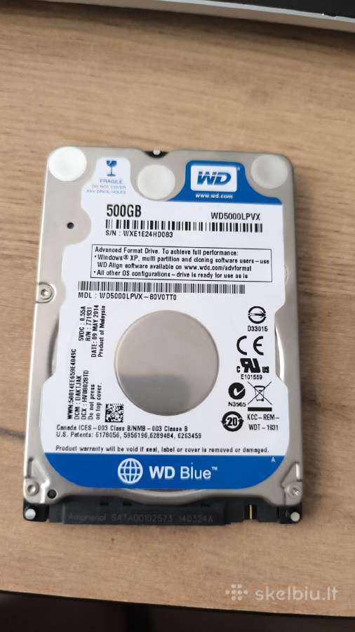 Kietasis diskas HDD 500gb - nuotraukos Nr. 2