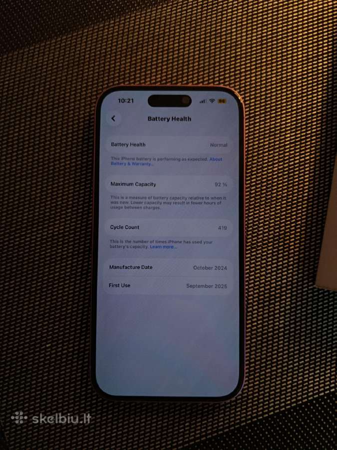 Parduodu rožinį „iPhone 16“, 128 GB. - nuotraukos Nr. 3