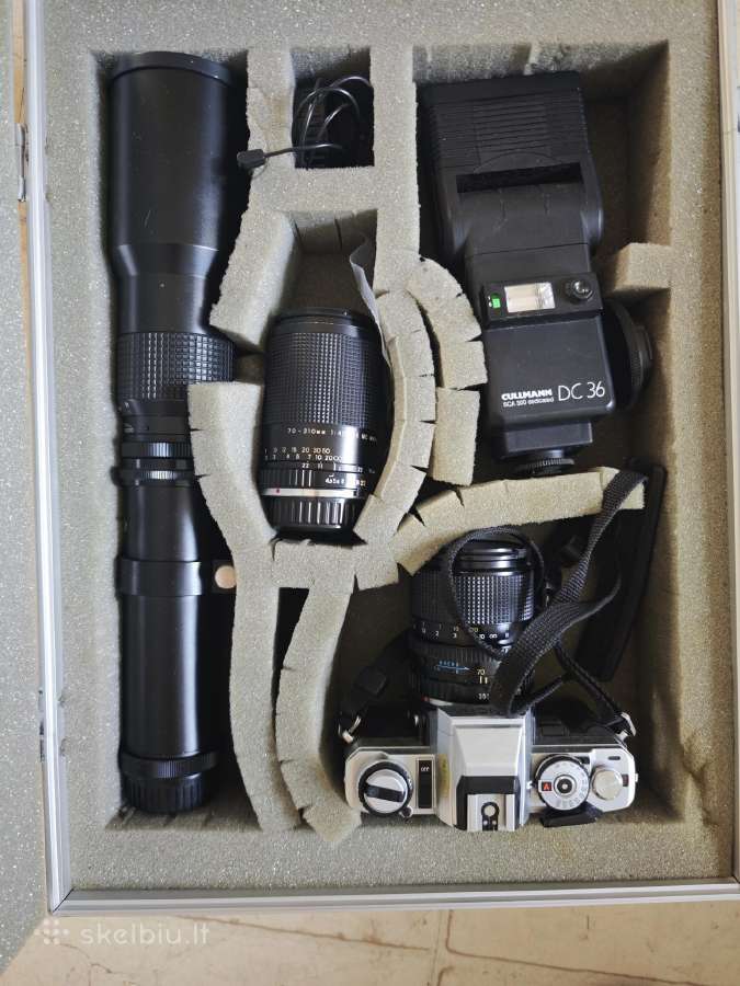 Minolta X-500 fotoaparatas + objektyvai - nuotraukos Nr. 2