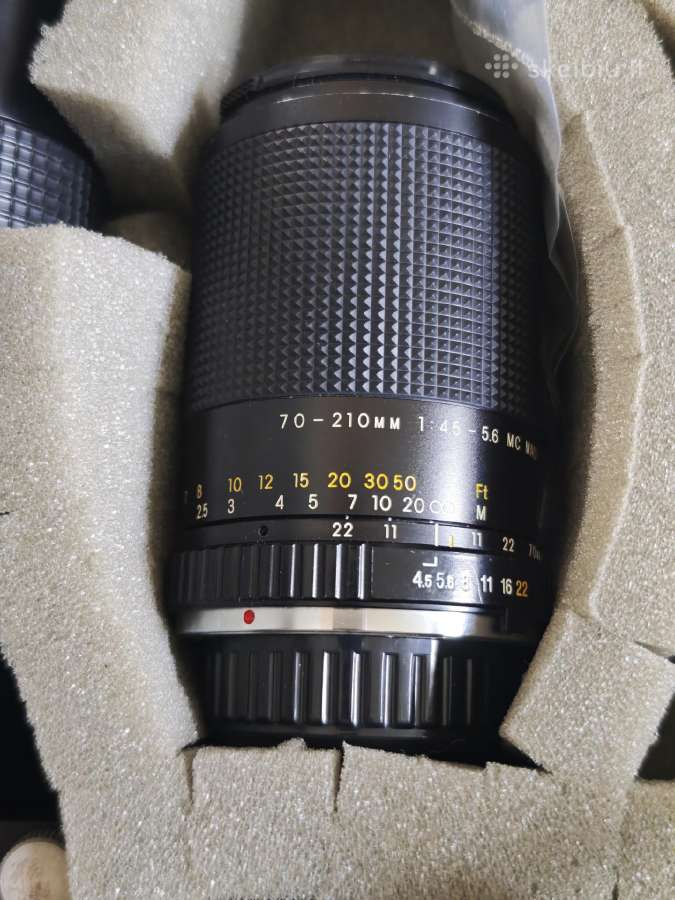 Minolta X-500 fotoaparatas + objektyvai - nuotraukos Nr. 3