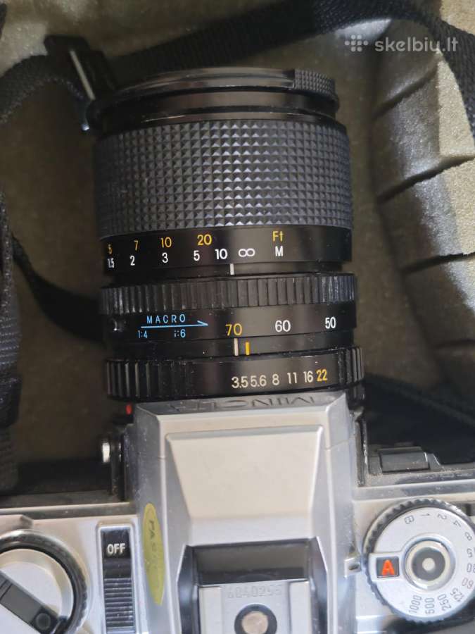 Minolta X-500 fotoaparatas + objektyvai - nuotraukos Nr. 6