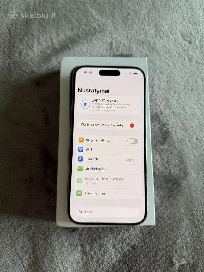 Parduodu iPhone 15 Pro, 256 GB, White Titanium - nuotraukos Nr. 6