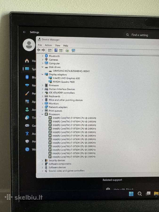 Hp kompiuteris 9th Gen i7, 16gb RAM, Nviadia - nuotraukos Nr. 7