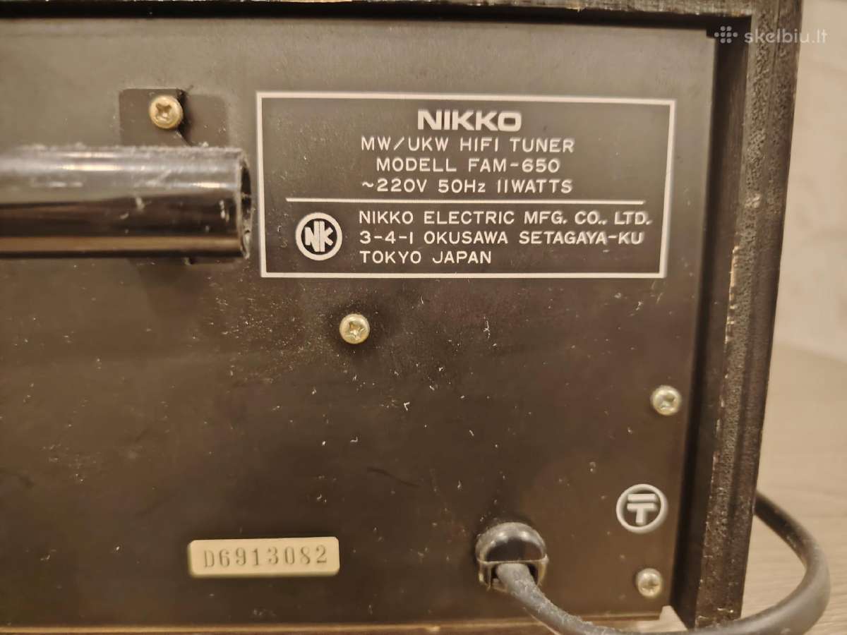 Radijo tiuneris Nikko Fam - 650 - nuotraukos Nr. 3