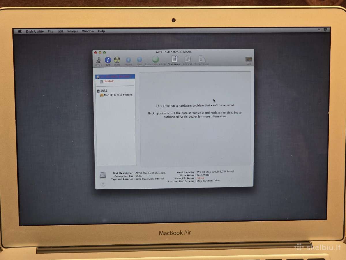 MacBook Air 2011 - nuotraukos Nr. 5
