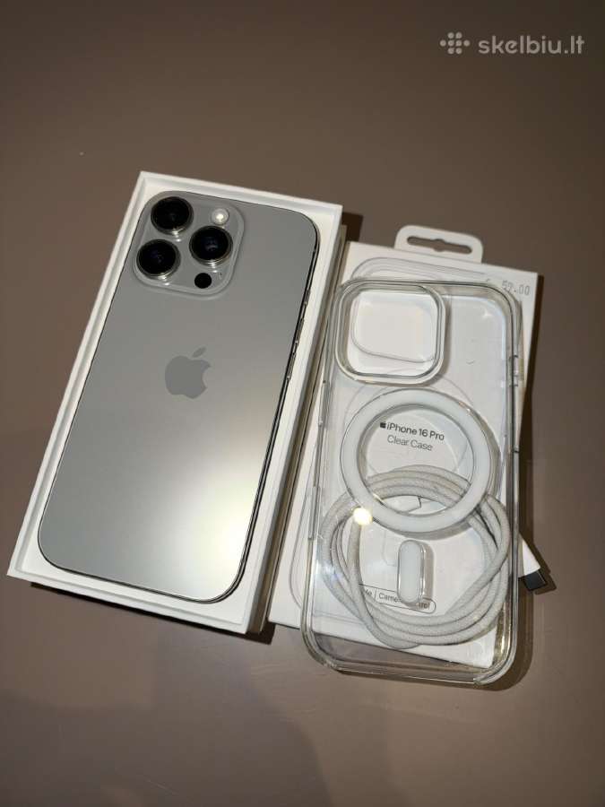 iPhone 16 Pro Natural Titanium 128gb - nuotraukos Nr. 2