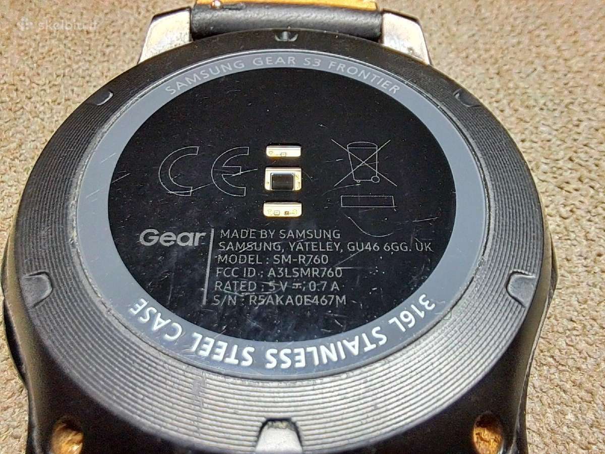 Samsung Gear S3 Frontier Sm-r760 GPS Bluetooth - nuotraukos Nr. 11