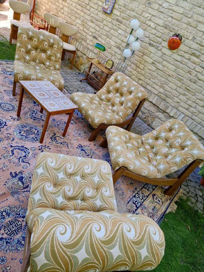 Vintažiniai mid century moduliniai foteliai/sofa - nuotraukos Nr. 3