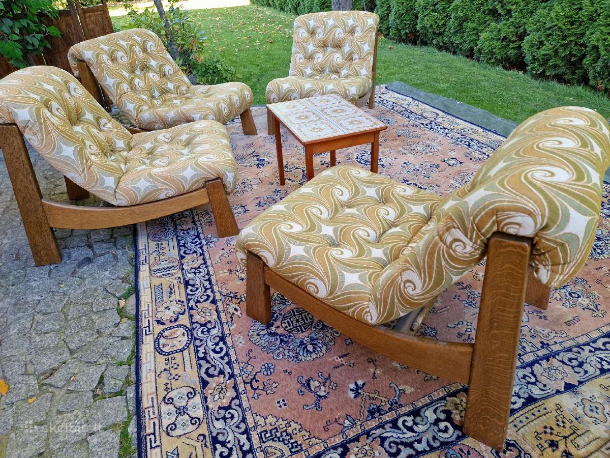 Vintažiniai mid century moduliniai foteliai/sofa - nuotraukos Nr. 5