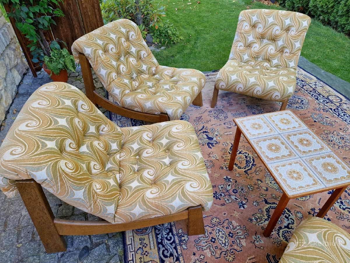 Vintažiniai mid century moduliniai foteliai/sofa - nuotraukos Nr. 6