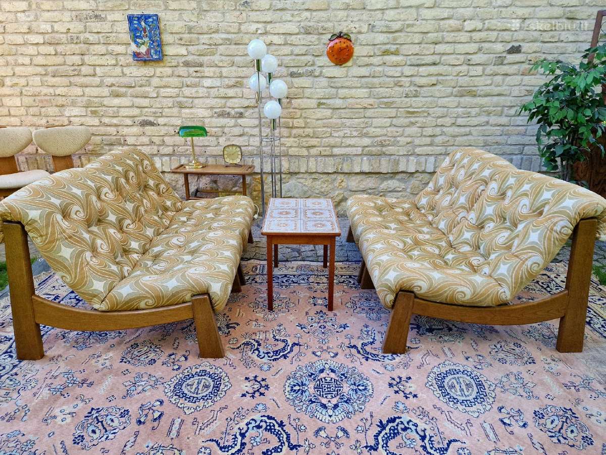 Vintažiniai mid century moduliniai foteliai/sofa - nuotraukos Nr. 7