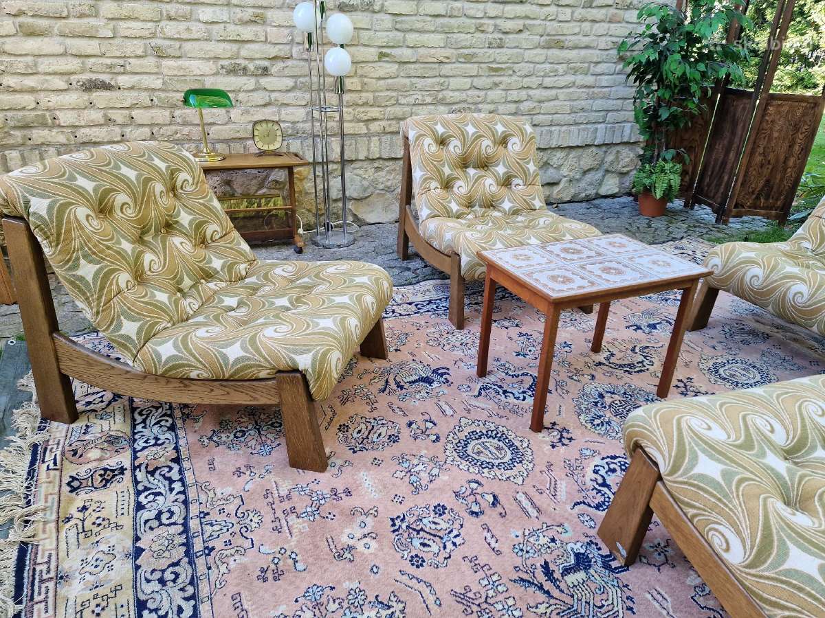 Vintažiniai mid century moduliniai foteliai/sofa - nuotraukos Nr. 18