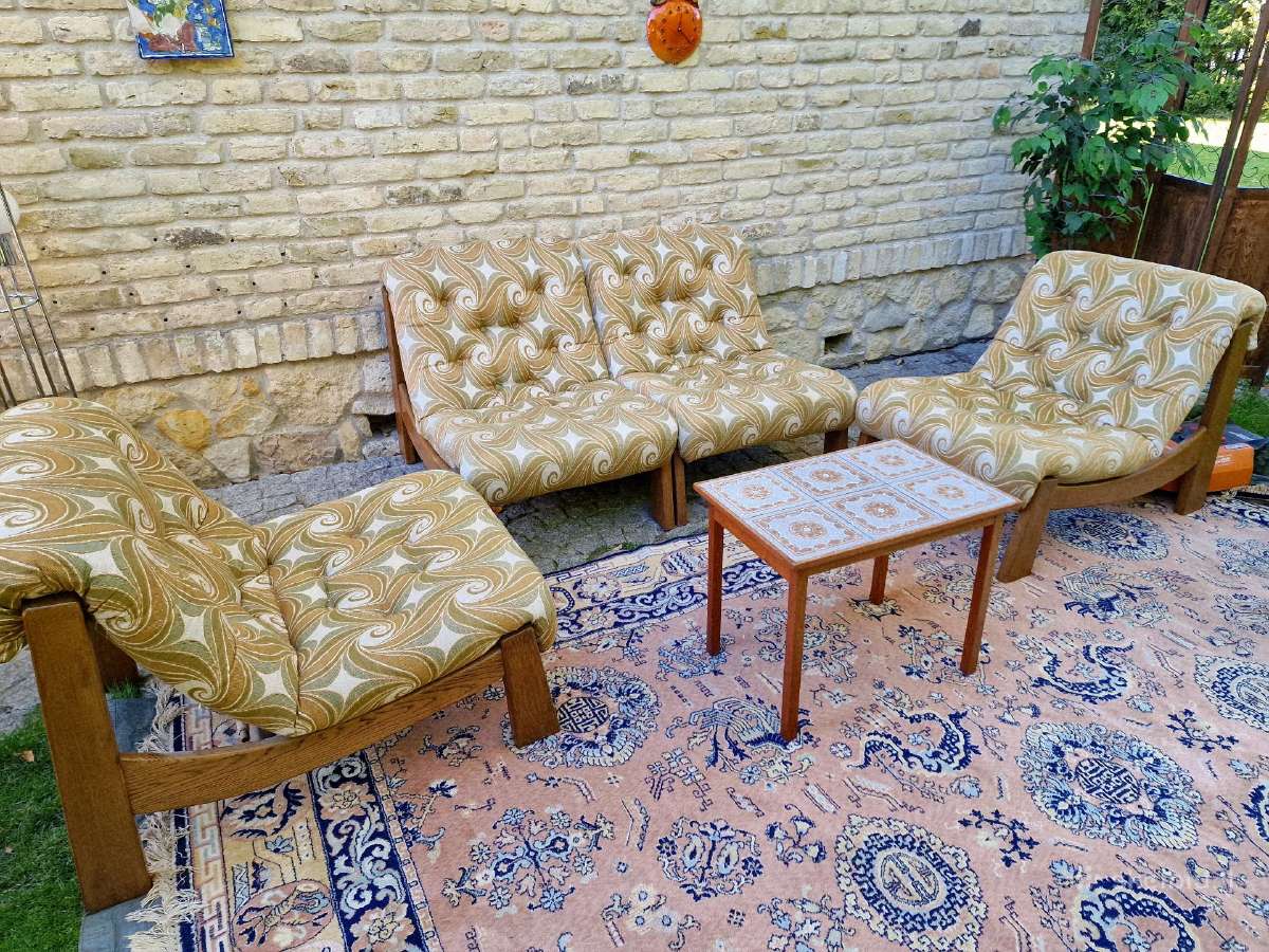Vintažiniai mid century moduliniai foteliai/sofa - nuotraukos Nr. 33