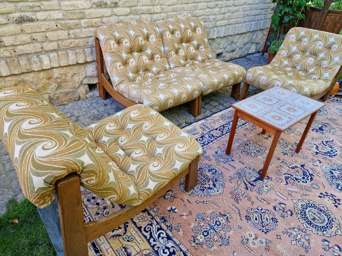 Vintažiniai mid century moduliniai foteliai/sofa - nuotraukos Nr. 37