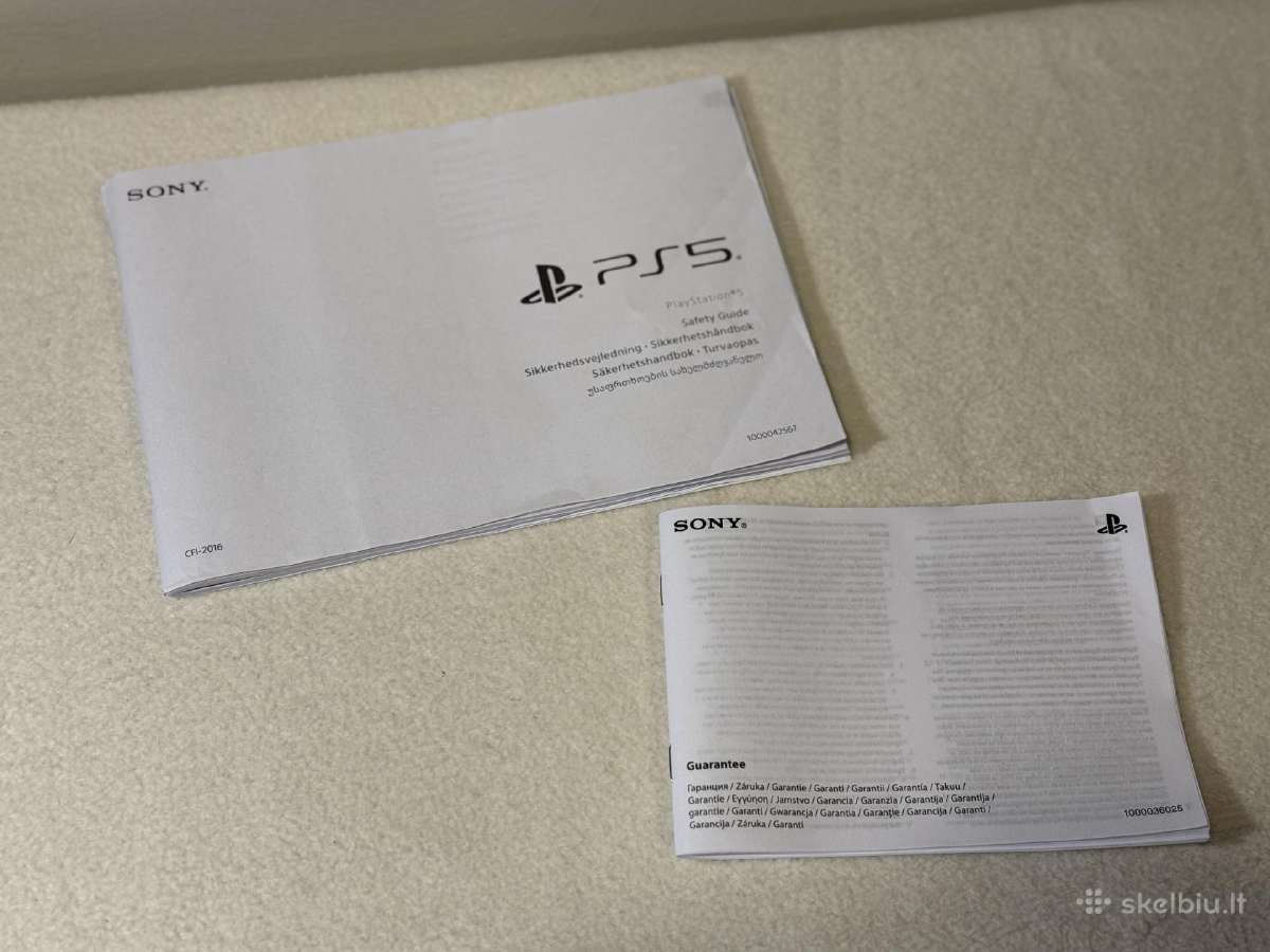Sony Playstation 5 Slim Disc 825gb x2 Controllers - nuotraukos Nr. 8