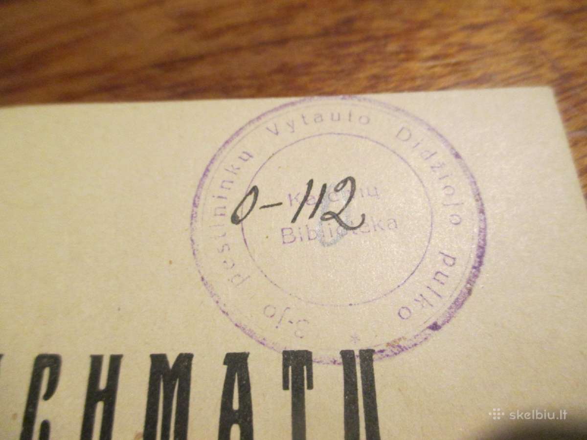Šachmatų strategija. 1938 m. Marijampolė - nuotraukos Nr. 2