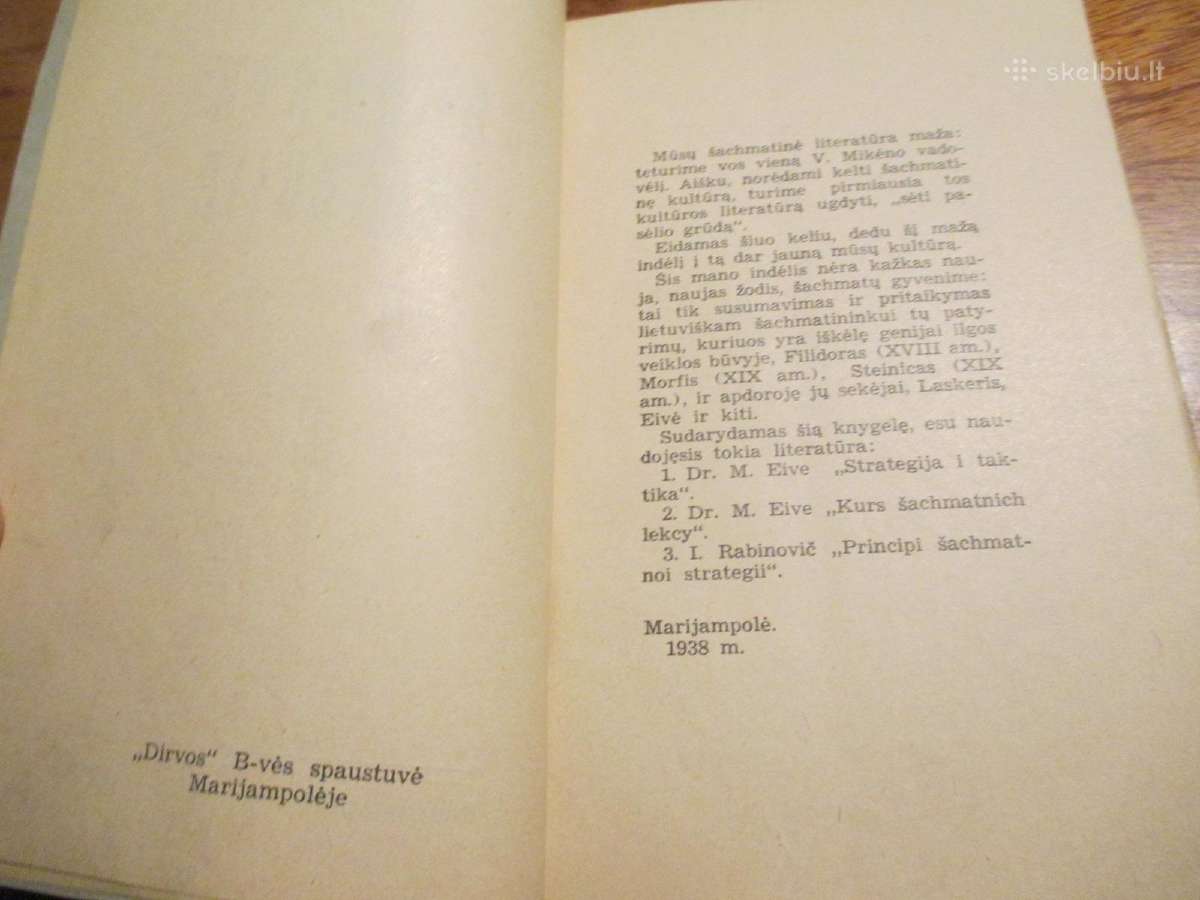 Šachmatų strategija. 1938 m. Marijampolė - nuotraukos Nr. 6