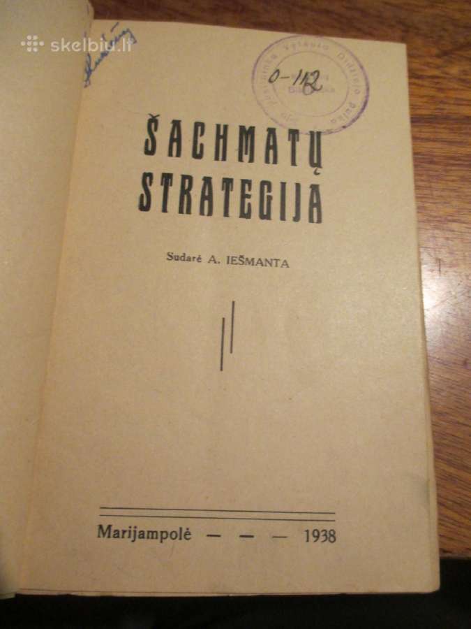 Šachmatų strategija. 1938 m. Marijampolė - nuotraukos Nr. 12